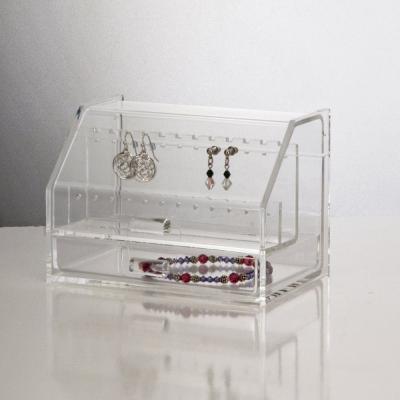 China Acrylic jewelry box for ring necklace bracelet set earring & necklace gift box for sale