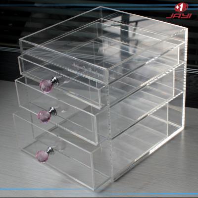 China Acrylic jewelry & cosmetic storage display boxes,jewelry storage box for sale