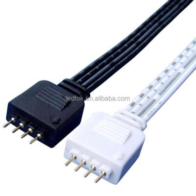 China Flexible RGB LED Strips 4 Pin 5050 RGB LED Strip Male Female Connector for sale