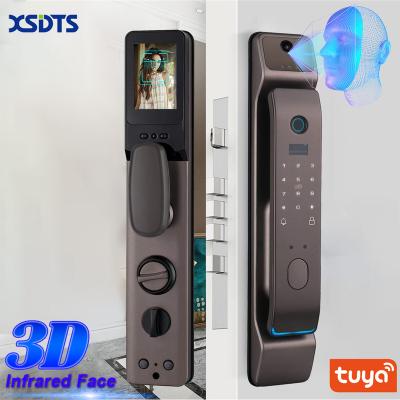 China Smart Face ID Lock 3D Face Recognition Door Lock Work With WIFI APP Remote Unlock Capture Photo 3DR-65 for sale