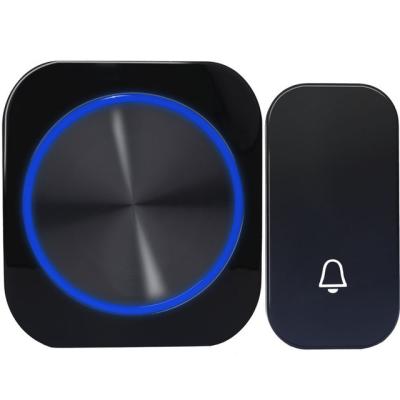 China Modern Self Powered Waterproof Wireless Door Bell Door Bell Night Light No Battery EU Plug in Smart Home for sale