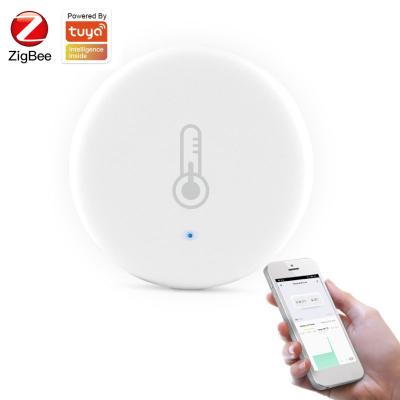 China Detect Smart Temperature Humidity Tuya/SmartLife App ZigBee Temperature and Humidity Sensor Work with Zigbee Hub Via Alexa Google Home Smart Home Dropship for sale