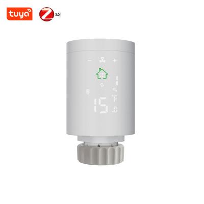 China Tuya ZigBee3.0 Modern Smart Radiator Trigger Programmable Thermostatic Radiator Valve Temperature Controller 2MQTT Installed with Alexa for sale