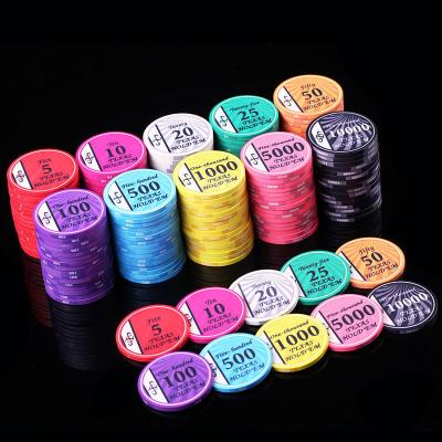 China Ceramic Texas Hold'em Custom Ceramic Poker Chip For Casino Gambling Chip High Quality Printing Casino for sale