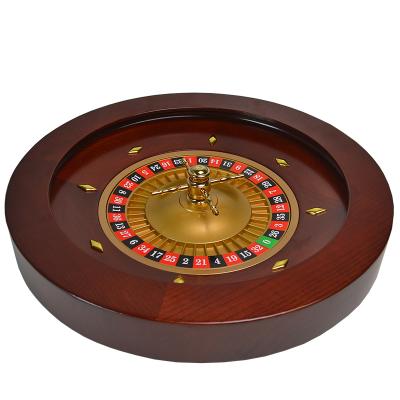 China Wood+Metal Factory Customizing Luxury And Exquisite Wooden Russian Roulette Wheel With 8 Studs for sale