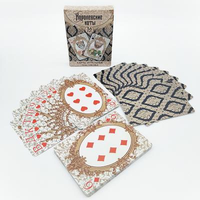 China Waterproof Poker Russian Playing Cards Poker Cards Entertaiment Playing Deck Plastic Magic Card Poker Deck for sale