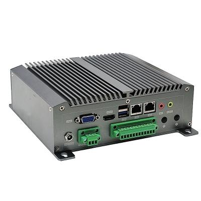 China Mini PC Core i3 i5 i7 with 2 Gigabit Ethernet Hardware Rail Solution Industrial Computer 185 x 194 x 64mm for sale