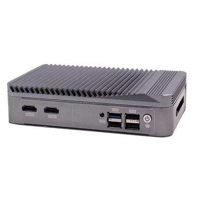 China Allumin Mini PC With 4 Gigabit Ethernet Micro Firewall Router Machine Industrial Computer for sale