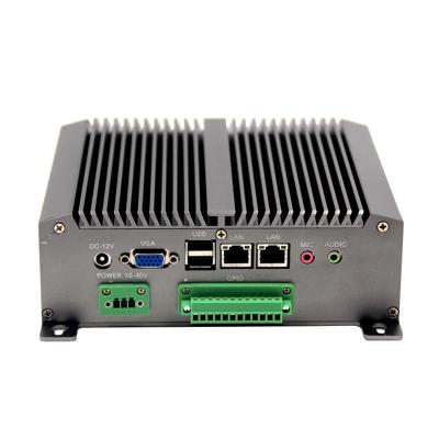 China Cheapest Embedded PC D525 Mini Atom Processor X86 MINI PC With 2 Ethernet Port 185 x 194 x 64mm for sale