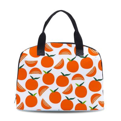 China 2022 Waterproof Insulated Lunch Bag Thermal Custom Flamingos Printing Picnic Food Lunch Box Bag for sale