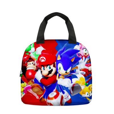 China Print Cartoon Character Waterproof Custom School Insulated Kids Lunch Box Cooler Bag for sale