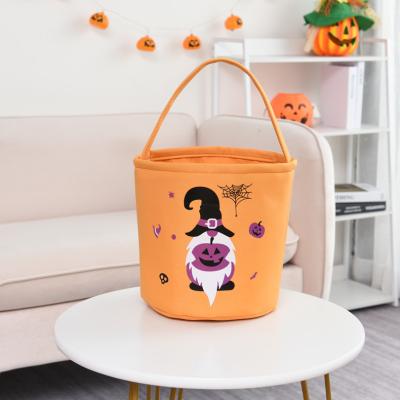 China Fashionale Children's Cute Candy Round Halloween Pumpkin Bucket Bag With Kids for sale