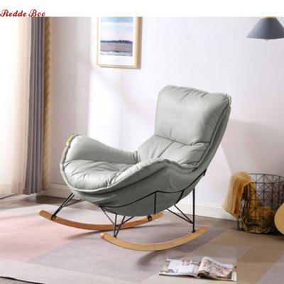 China New Rocking Chair Fashion Design Rocking Chairs Leisure Lounge Furniture Chairs Manufacturer Provides Right For Relaxing Garden Chairs for sale