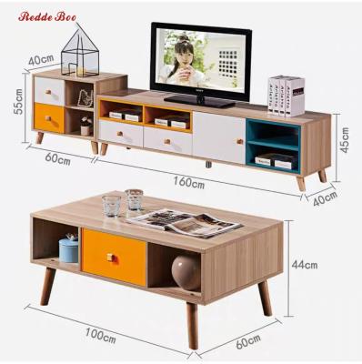 China (Other) Contemporary Adjustable TV Stand And Side Table Apartment Living Room Furniture for sale