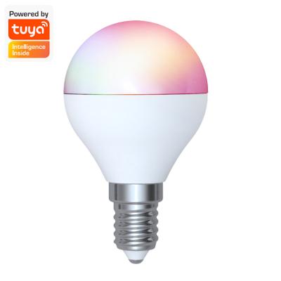 China High Lumen Residential Remote Control Tuya Smart Dimmable LED Lamp Light Bulb Outside 4.9w E14 Light Bulb for sale