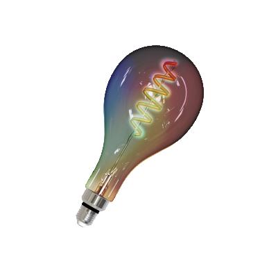 China Residential Edison Filament PS160 Dimmab RGB Tuya Smart Light Home Smart Bulb 2700K-6500K E27 4.9W Filament Bulb for sale