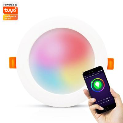 China Modern made in china top quality tuya led wi-fi buletooh 300lm 6W smart light panel for sale