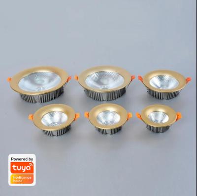 China Modern fine quality tuya smart frame wifi surface mounted 2700K-6500K RGB 960lm 12W led downlight for sale