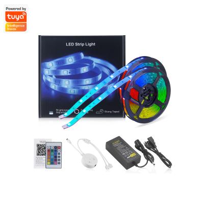 China Home Smart Wi-Fi + IR RGB Music Strip Kit / 20m 12v Waterproof Led Light Stripes for sale