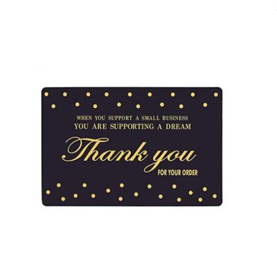 China Business.office.gift .promotion.etc elegant design meaningful sayings to support small business thank you for your order cards for retail stores or online for sale