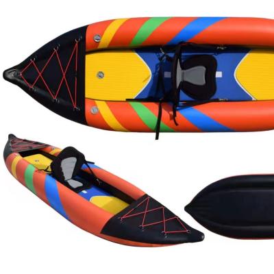 China 2022 Hot Selling Inflatable Kayak/Lake Kayak Canoe Sea - River - Ocean Fishing Inflatable Boat For Water Sports for sale