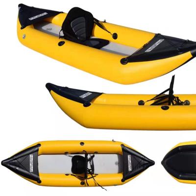 China 2022 Hot Selling Inflatable Kayak/Lake Kayak Canoe Sea - River - Ocean Fishing Inflatable Boat For Water Sports for sale