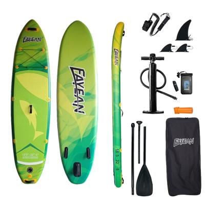 China ISUP Paddle Boards Unisex Double Layer Inflatable Paddle Board with Leash Pump Paddle and Bag for Adults and Youth Surfingboard for sale