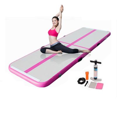 China Non-jumping china wholesale inflatable gym mat hiqh quality folding thick gym mat inflatable exercise airtrack for yoga for sale