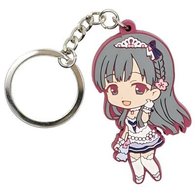 China Character Japan Manufacturer PVC Keychain Keyholder Eco-friendly wholesale 2d mini girly sleutelhanger for sale