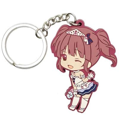 China Custom Personalized Eco-friendly Customize Anime Key Chains 2d Mini Figure PVC Soft PVC Key Chains for sale