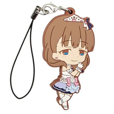 China Wholesale bulk eco-friendly pvc key chain llavero cheap custom figure kawaii anime key indicators le 2d mini for sale