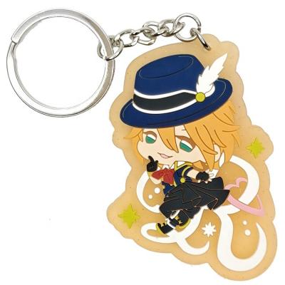 China OEM kawaii anime key chains personalizad de llaveros PVC eco-friendly professional soft rubber keychain for sale