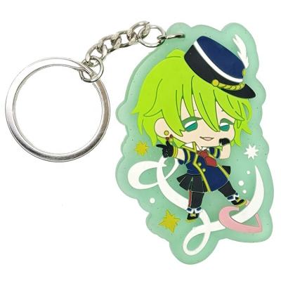 China Cheap eco-friendly wholesale 2d cartoon rubber key chain pvc keychain pantone custom for sale