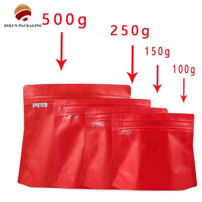 China Anpassbare Feuchtigkeitsbarriere Kaffeebeutel Aluminiumfolie Ziplock-Tasche mit Reißverschluss zu verkaufen