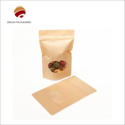 China 5 kg de capacidad Bolsa de papel de Kraft biodegradable Embalaje de alimentos impreso a medida en venta