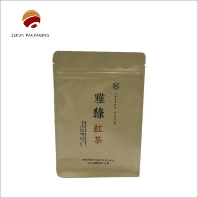 China Custom Kraft Paper Pouch Bag with Gravure Printing for Food Packaging zu verkaufen