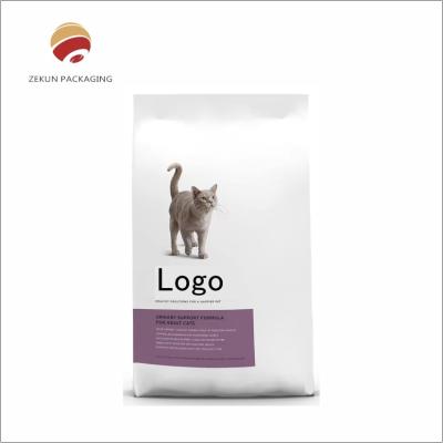 China Colorful Custom Pet Food Stand Up Pouch Pet Food Packaging with Durable Zippers for sale