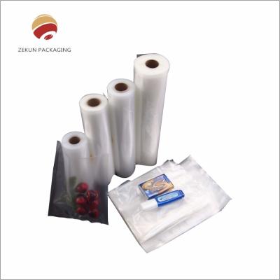 China Sustainable Foldable 3 Side Clear Vaccum Sealer Bag With Up To 10 Colors for sale