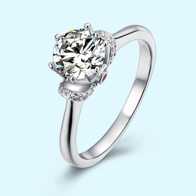 China Silver Ring Moissanite Jewelry 925 CLASSIC Love Band Moissanit Diamond Ring Romantic Gift Engagement Wedding for sale