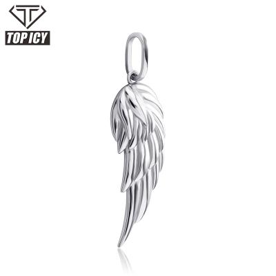 China Hiphop Hip Pop Jewelry 925 Sterling Silver Pendant Cuban Feather Necklace Chain For Men/Women Gold/Sliver/Rose Jewelry for sale