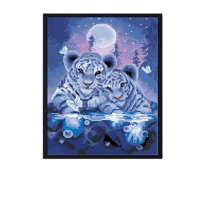 China Wholesale 5D Full Drill Modern Diamond Painting Lion Family Wall Art DIY Animal Diamond Painting Set for sale