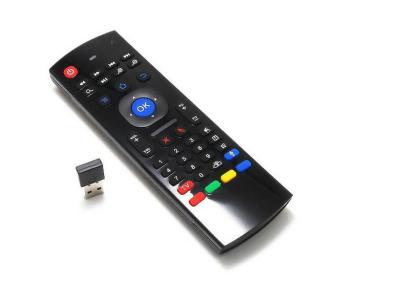 中国 人間の特徴をもつ TV 箱/セット トップ ボックスのためのキーボードを持つ遠隔 Cotrol 2.4G の無線空気マウス 販売のため