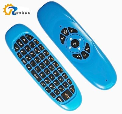 China Multi Color Mini 58 Keys 2.4GHz RF Wireless Fly Air Mouse with Rechargeable Lithium Battery for sale