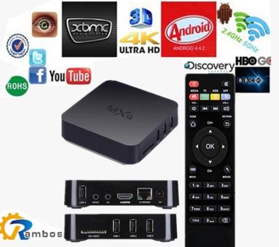 China Jugador instalado previamente por completo cargado vivo de Google IPTV del androide 4.4.2 de los canales XBMC 13,1 de Astro de la caja quad-core de Malasia IPTV en venta