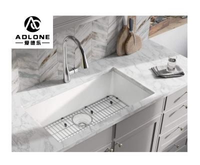 China With Black Granite Compound Sink Faucet Adlone Best Quality Stone Granite White Kitchen Sink for sale