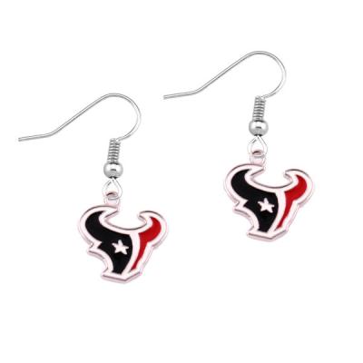 China Gift High Quality Fashion 2023 Decorative 32 Teams Ear Pendants Kansas City Chiefs Earrings for sale