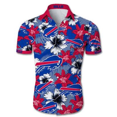 China QUICK DRY New Arrival American Casual Football Sports Shirts Teams 3D Printed Short-sleeved T-shirt Hawaii Sports Polo T-shirts for sale