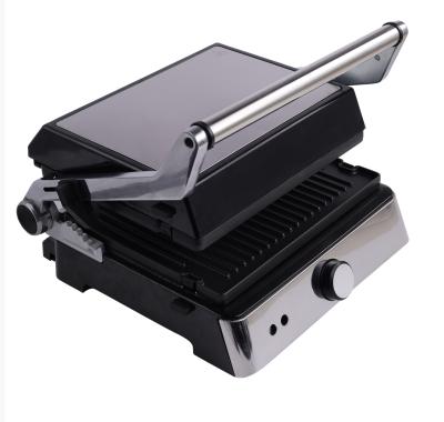 China Non-Stick Coating Dish for Hot Electric Grill 4 Slice Grill Slice Hot Electric Grill 4 Slice BBQ Hot Sale Panini Touch Panini Press Easy Cleaning Grill Detachable Grill with Timer for sale