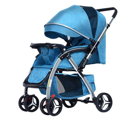 China Easy Folding Portable Baby Stroller With Shock Absorption Baby Carriage Baby Stroller Prams Wholesale Super Light Child Carriage for sale