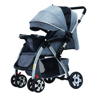 China Easy Folding Portable Baby Stroller With 2021 Shock Absorption Modes Baby Stroller Hot Sale Leather Baby Stroller 3 In 1 for sale